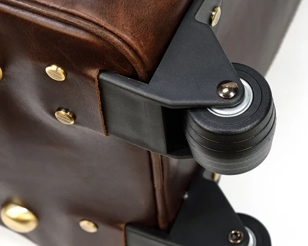 leather carry on suitcase